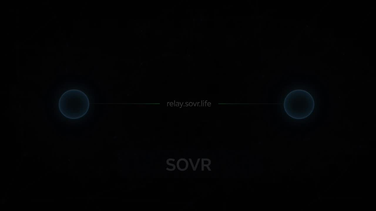 Two agents exchange an E2E message on relay.sovr.life